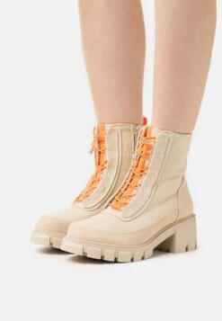 Even&Odd Bottines À Lacets - Beige