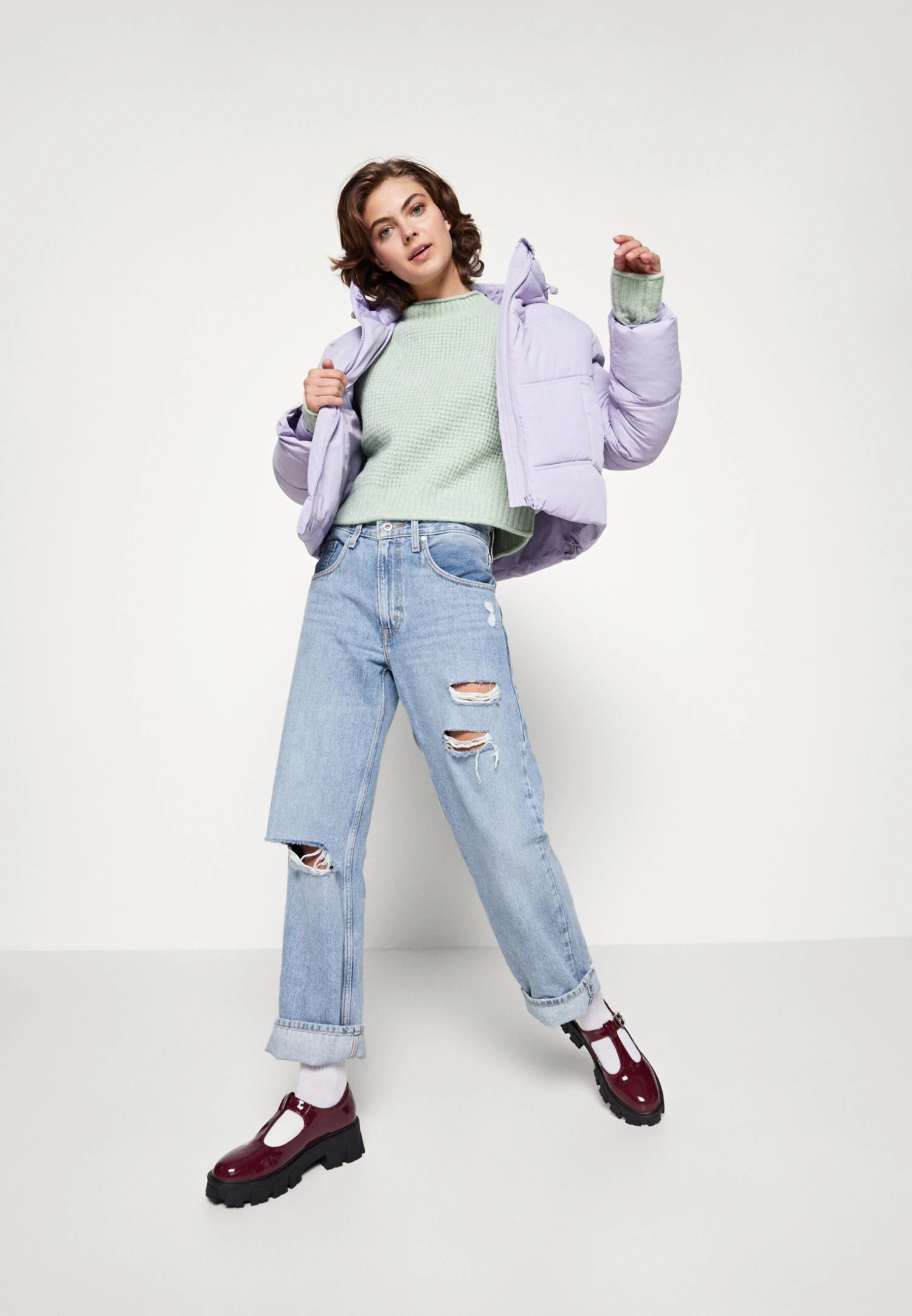 Even&Odd Moss Stitch Jumper - Pullover - Light Green – Image 2