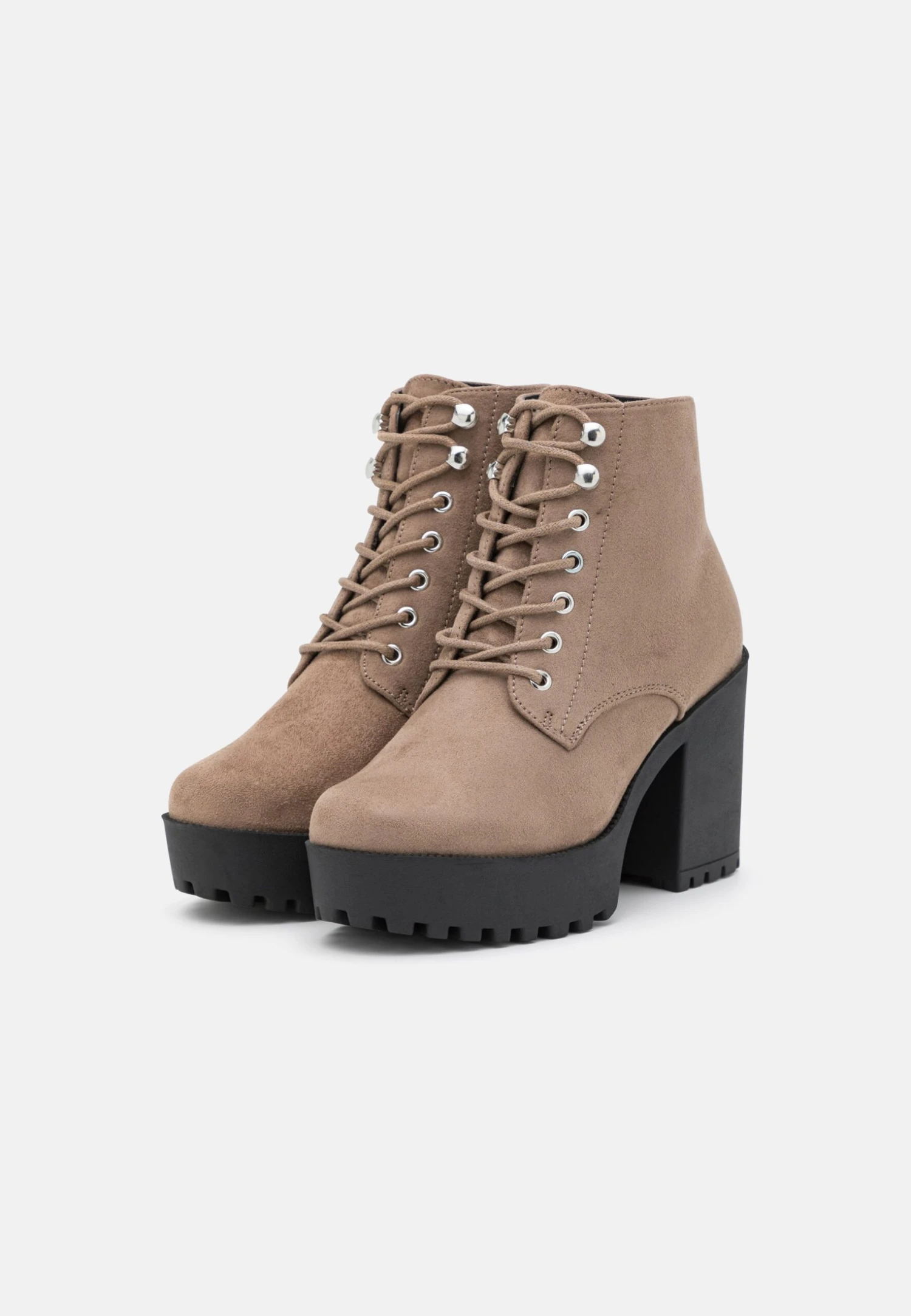 Bottines À Lacets - Taupe – Image 3