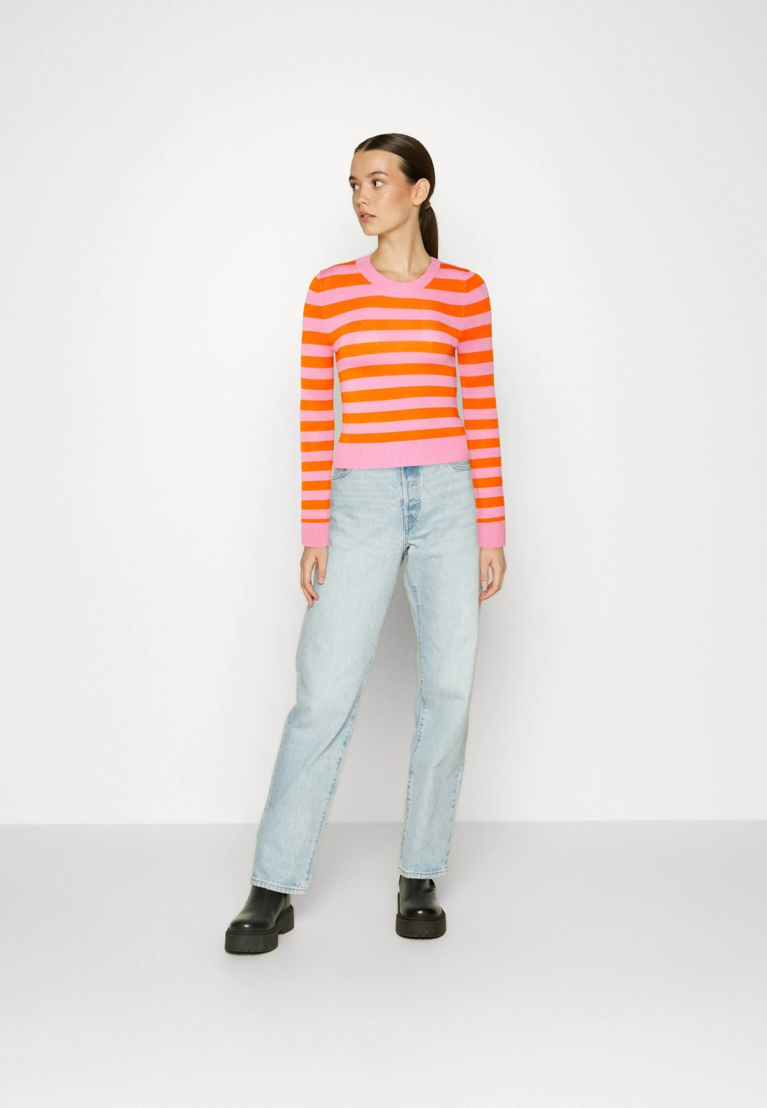 Even&Odd Pullover - Orange, Pink – Image 2