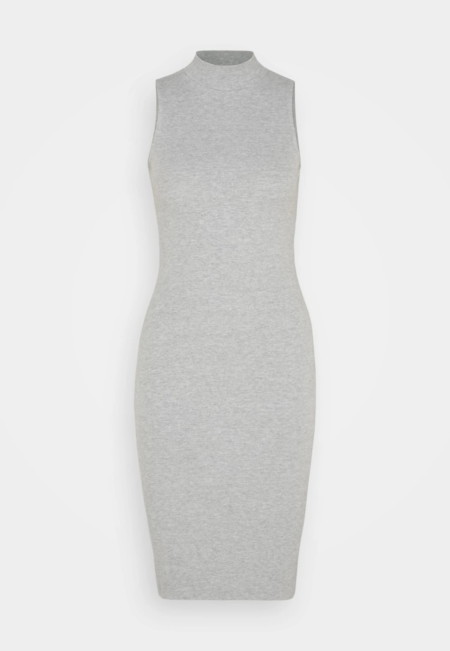 Even&Odd Perkin Neck Midi Bodycon Dress - Robe En Jersey - Mottled Grey – Image 5