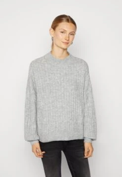 Even&Odd Pullover - Mottled Light Grey