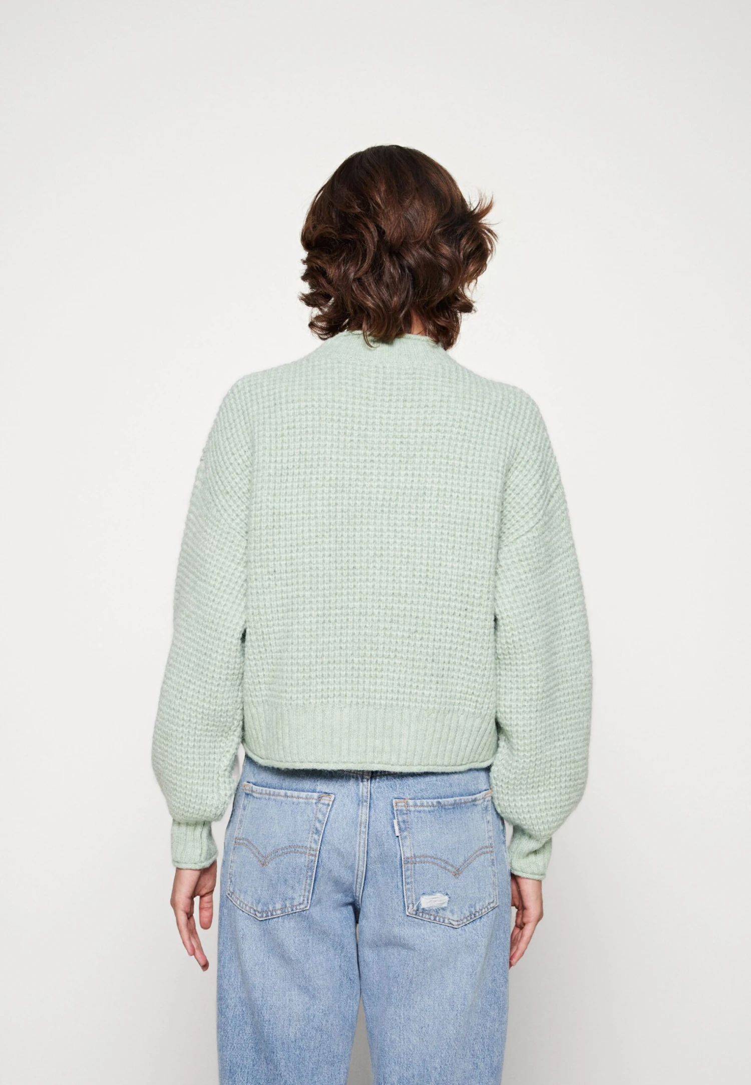 Even&Odd Moss Stitch Jumper - Pullover - Light Green – Image 4