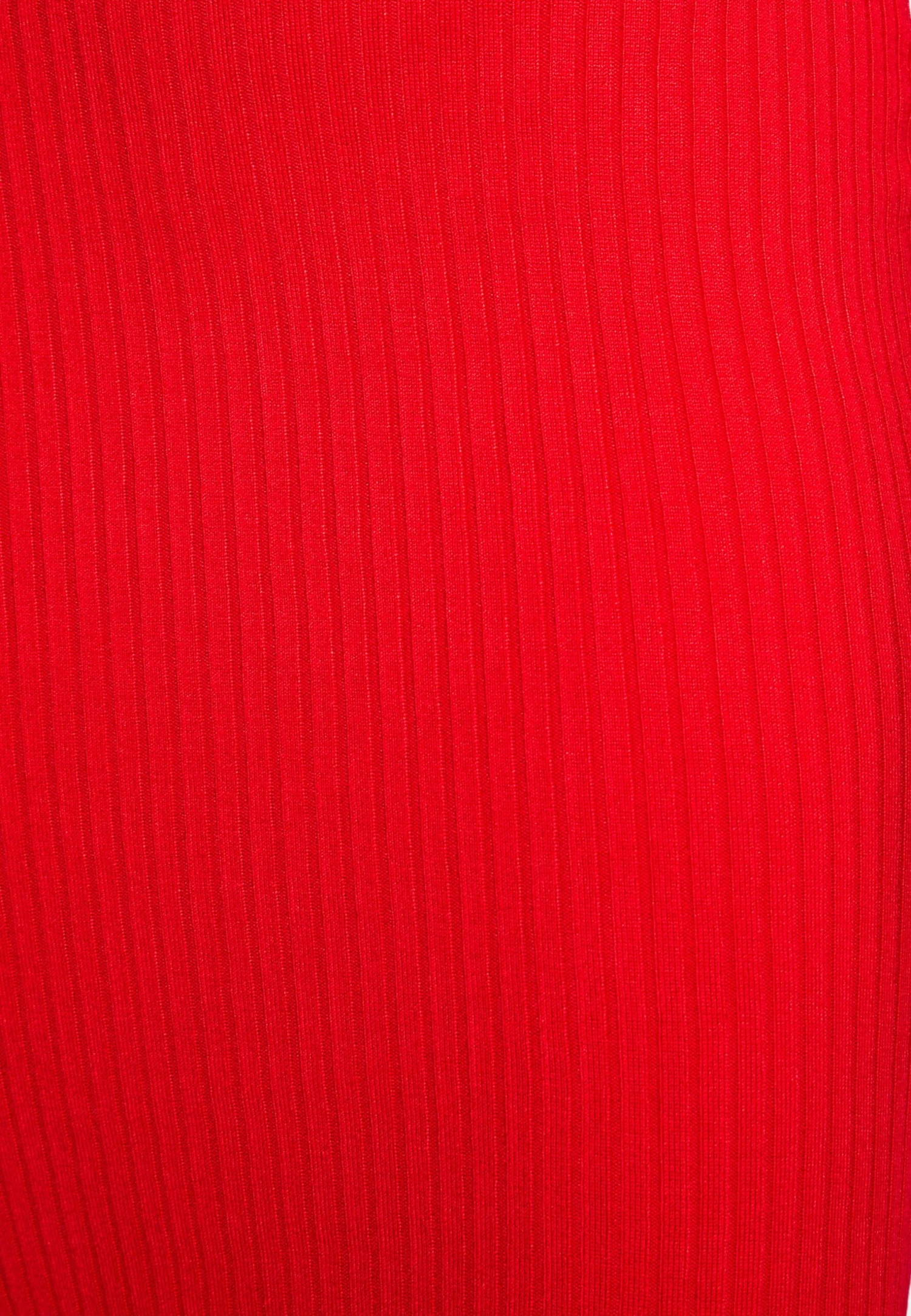 Even&Odd Crew Ausschnitt Ripp Basic Bodycon Mini Strickkleid - Robe Fourreau - Berry – Image 6