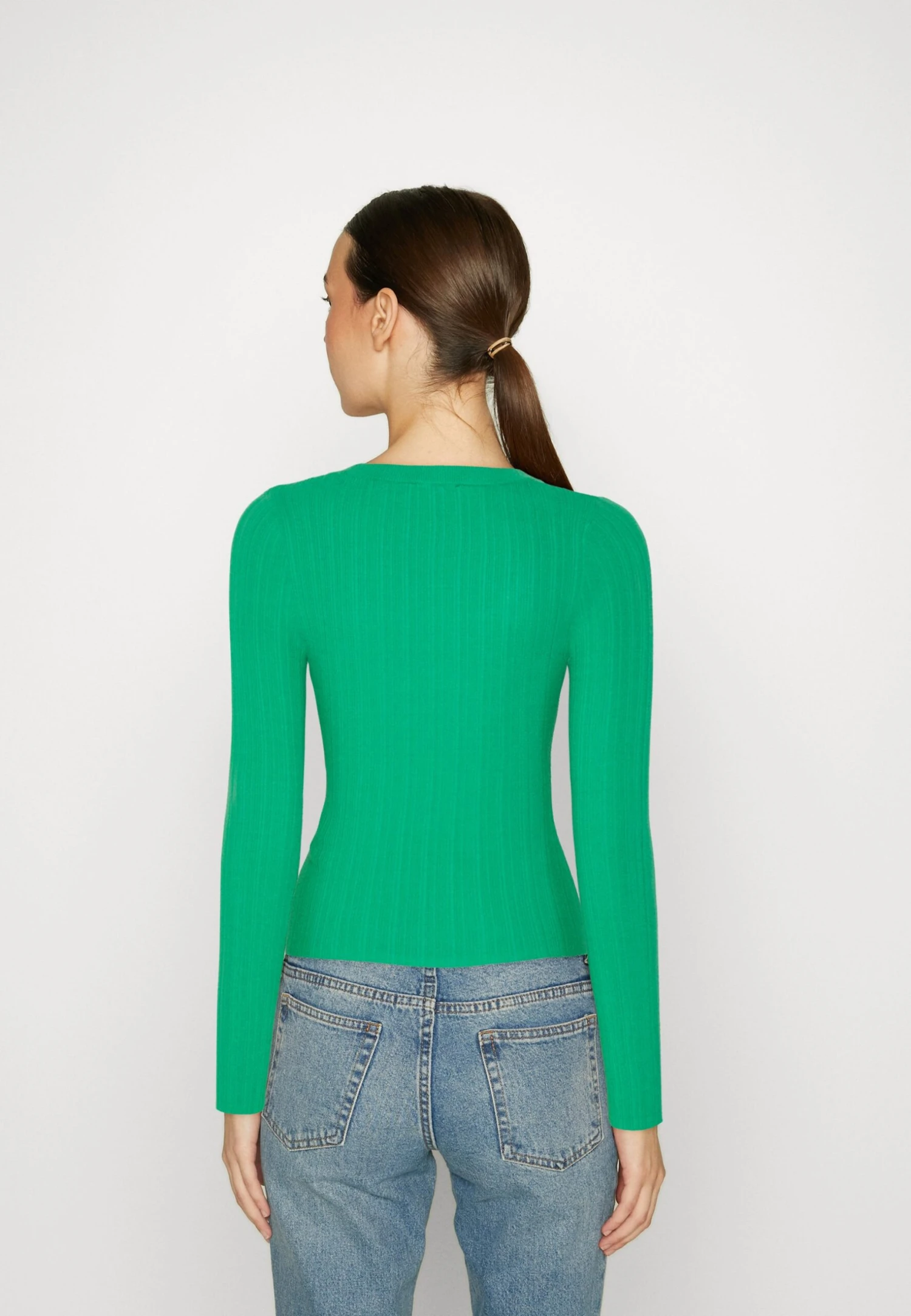 Even&Odd Ribbed - Variegated - Pullover - Green – Image 3