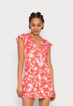 Even&Odd Robe En Jersey - Red/Pink