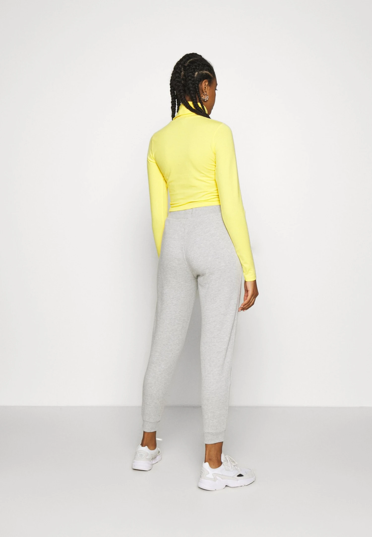 Even&Odd Regular Fit Jogger With Contrast - Pantalon De Survêtement - Mottled Light Grey – Image 3