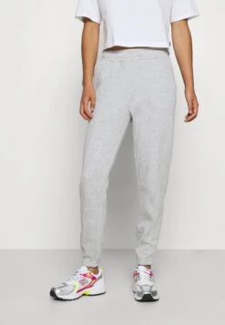 Even&Odd Basic Regular Fit Joggers - Pantalon De Survêtement - Mottled Light Grey