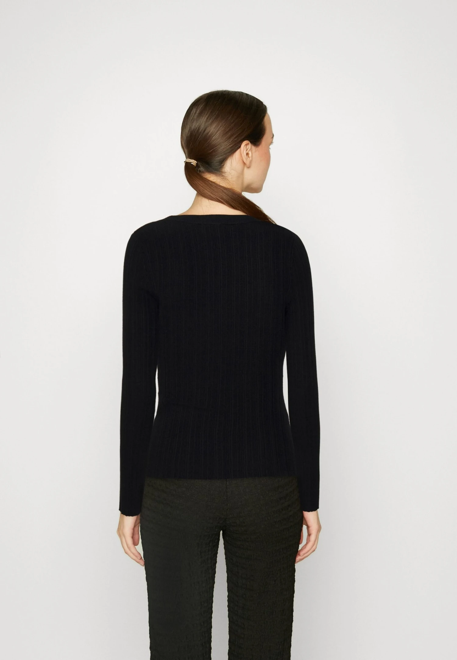 Even&Odd Ribbed - Variegated - Pullover - Black â Image 3