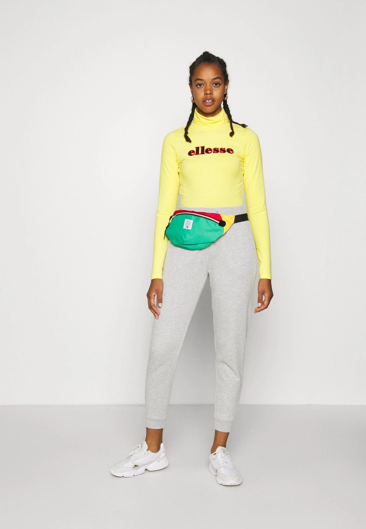 Even&Odd Regular Fit Jogger With Contrast - Pantalon De Survêtement - Mottled Light Grey – Image 2