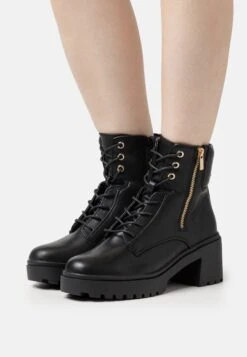 Bottines À Lacets - Black