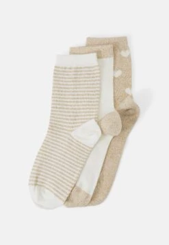 Even&Odd 3 Pack - Chaussettes - Beige/White