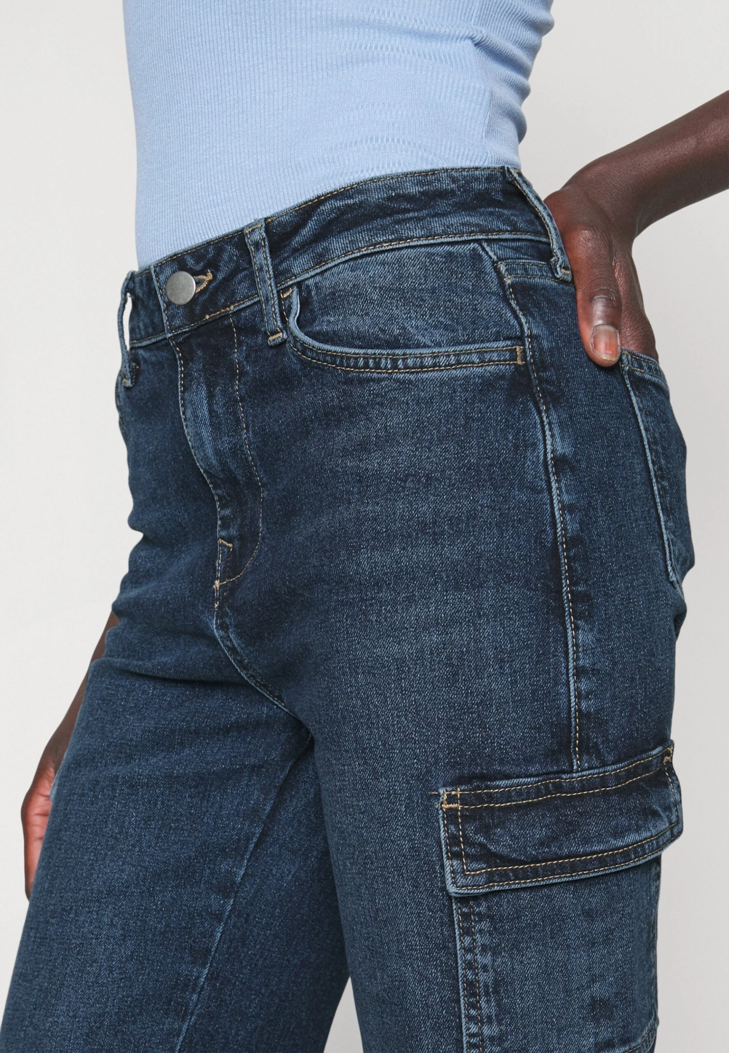 Jean Flare - Light Blue Denim – Image 6