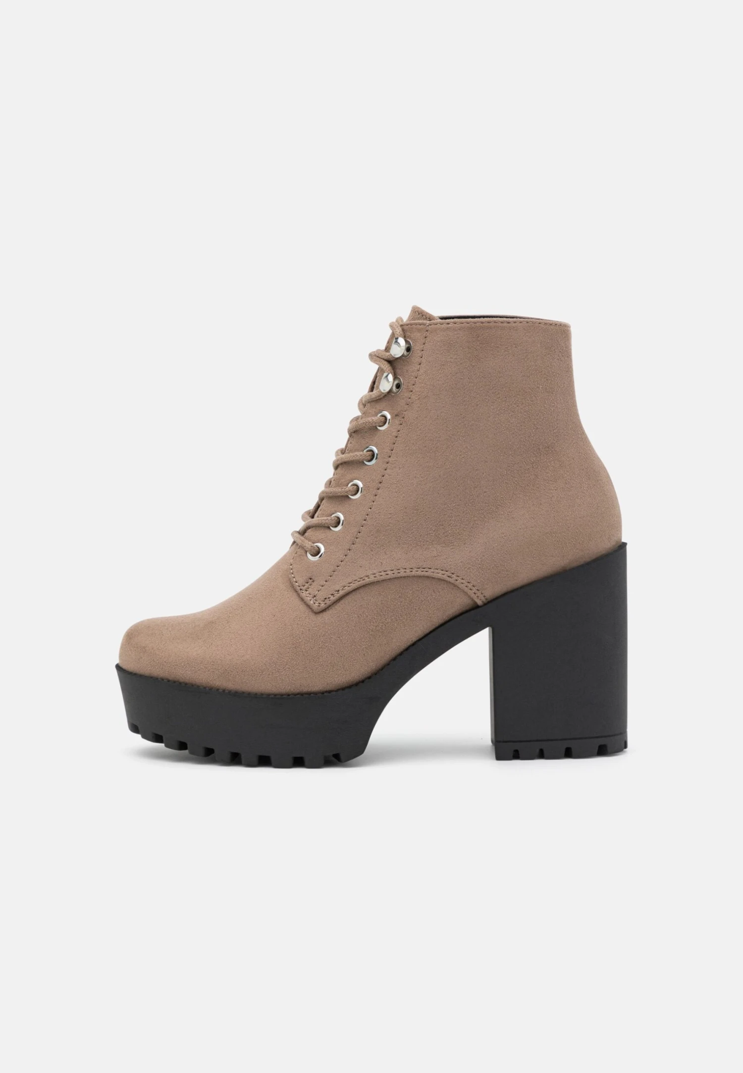 Bottines À Lacets - Taupe – Image 2